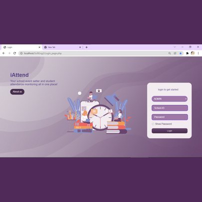 iAttend - School Event Attendance Monitoring System using HTML + CSS by ...