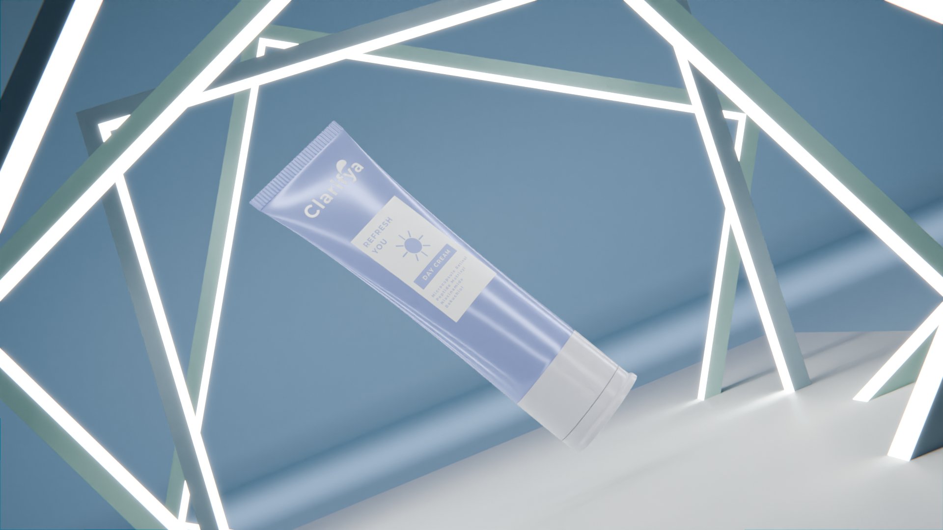 3D Skincare Product Render_Day Cream Shot 2 by KVisuals on Twine.