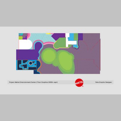 Mattel Entertainment Centre Floor Graphics Design by Ahmed raza - on Twine.