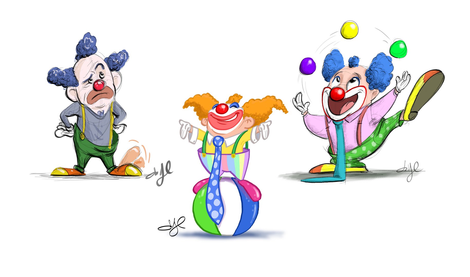 Clown Characters by Joe Apel - on Twine.