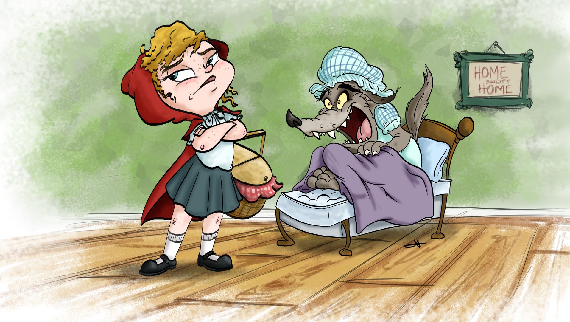 Red Riding Hood and the Big Bad Wolf by Joe Apel - on Twine.