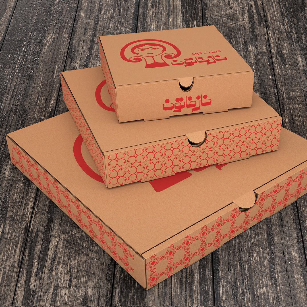Nazkhatoon fast food logo and visual identity by Akram Najizadeh - on ...
