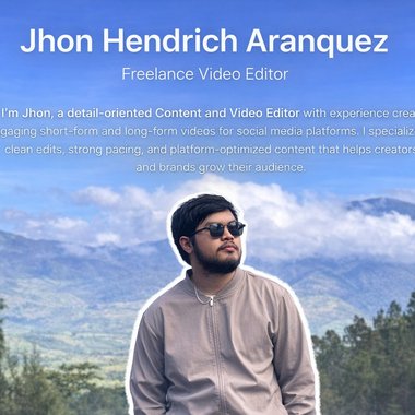JHON A. - Freelance Video Editor