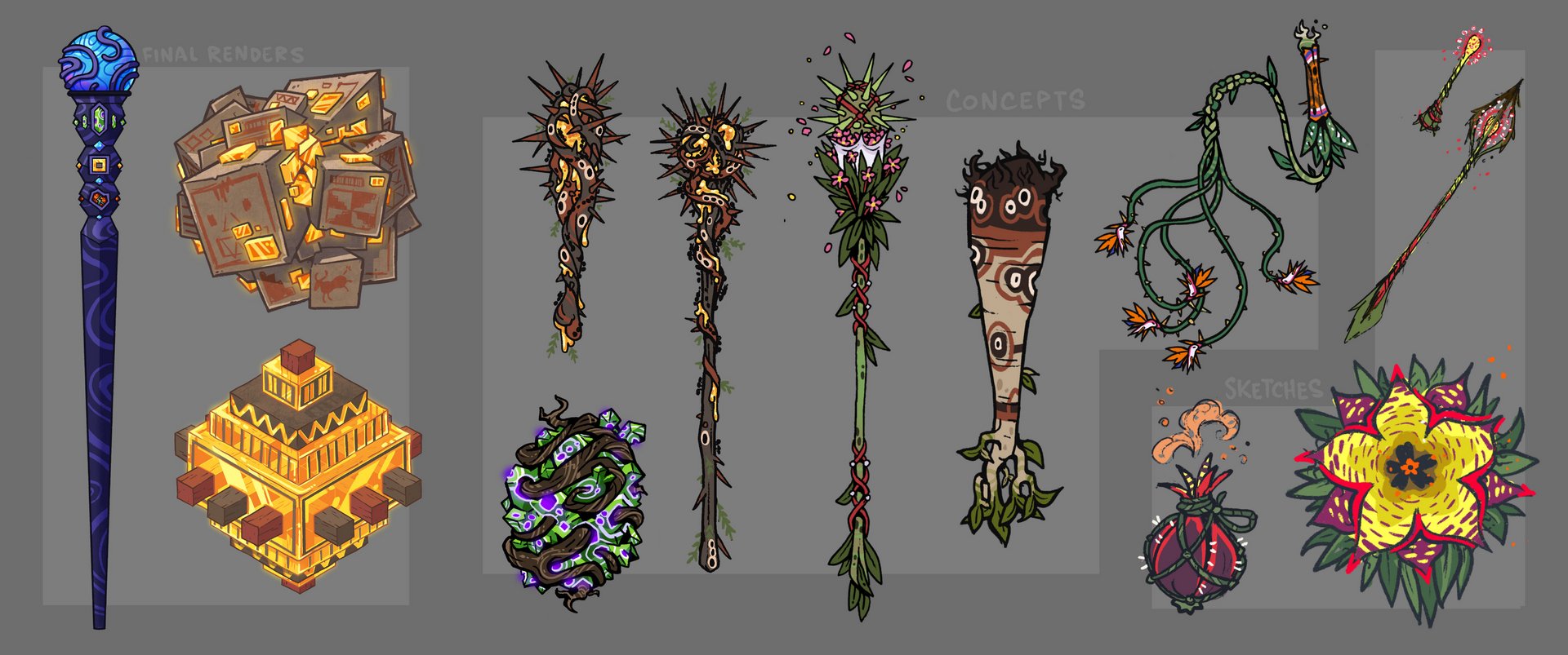 Magusha- Weapon Concepts by Catherine Epps - on Twine.