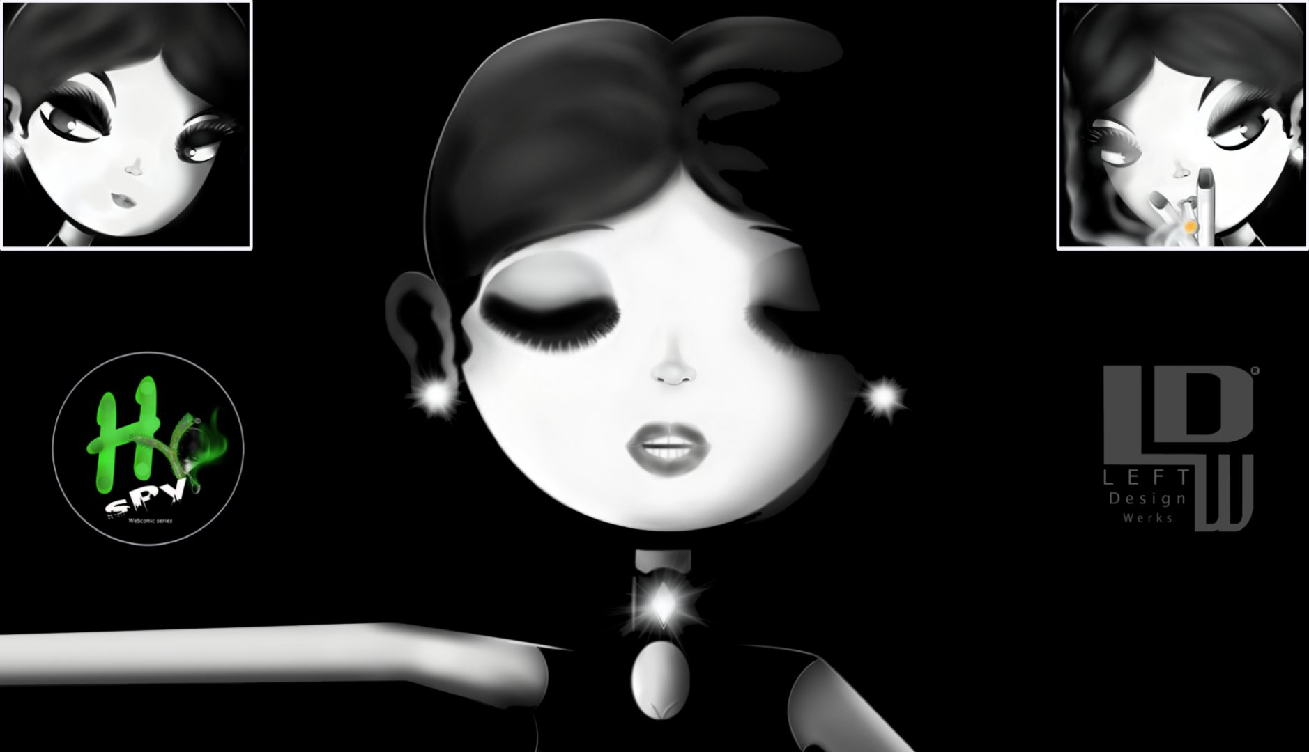 Hy sPy© Webcomic series: Official stills- Antagonist Diana 