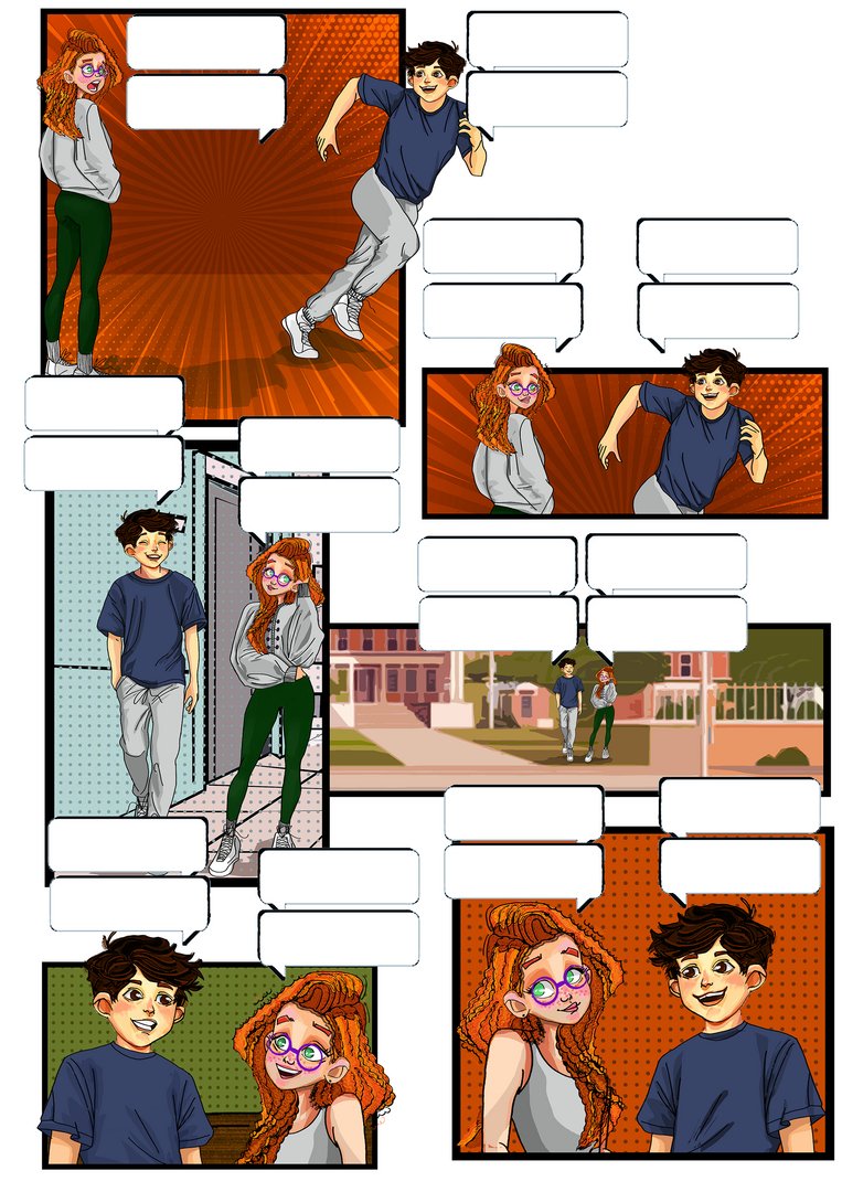 Samples from the mini comic series created for a middle school English ...