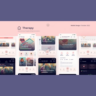 Therapy | UX UI App Take care of your emotions. by Mateusz Biskup - on ...