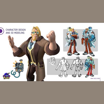 Stylized 3D character modeling and texturing by davidnaviag - on Twine.